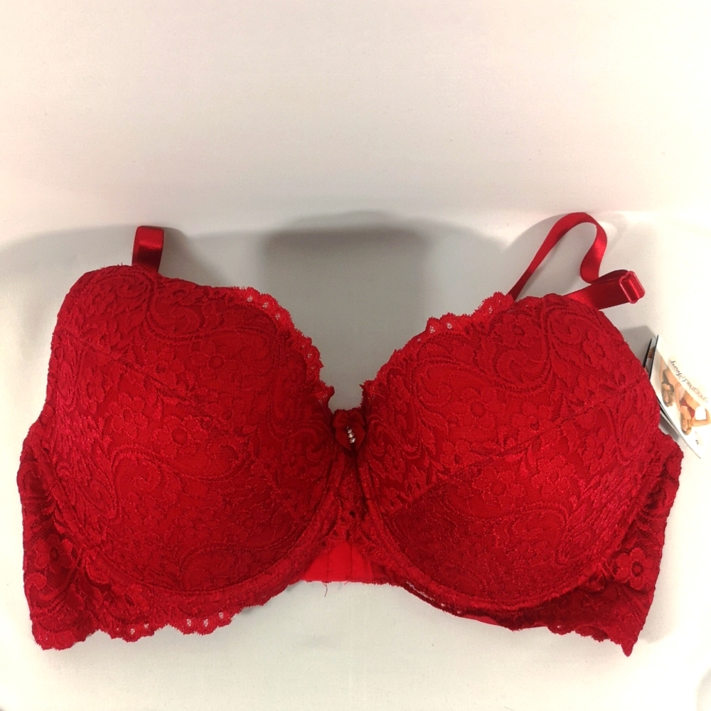 Smart & Sexy Red Lace Bra